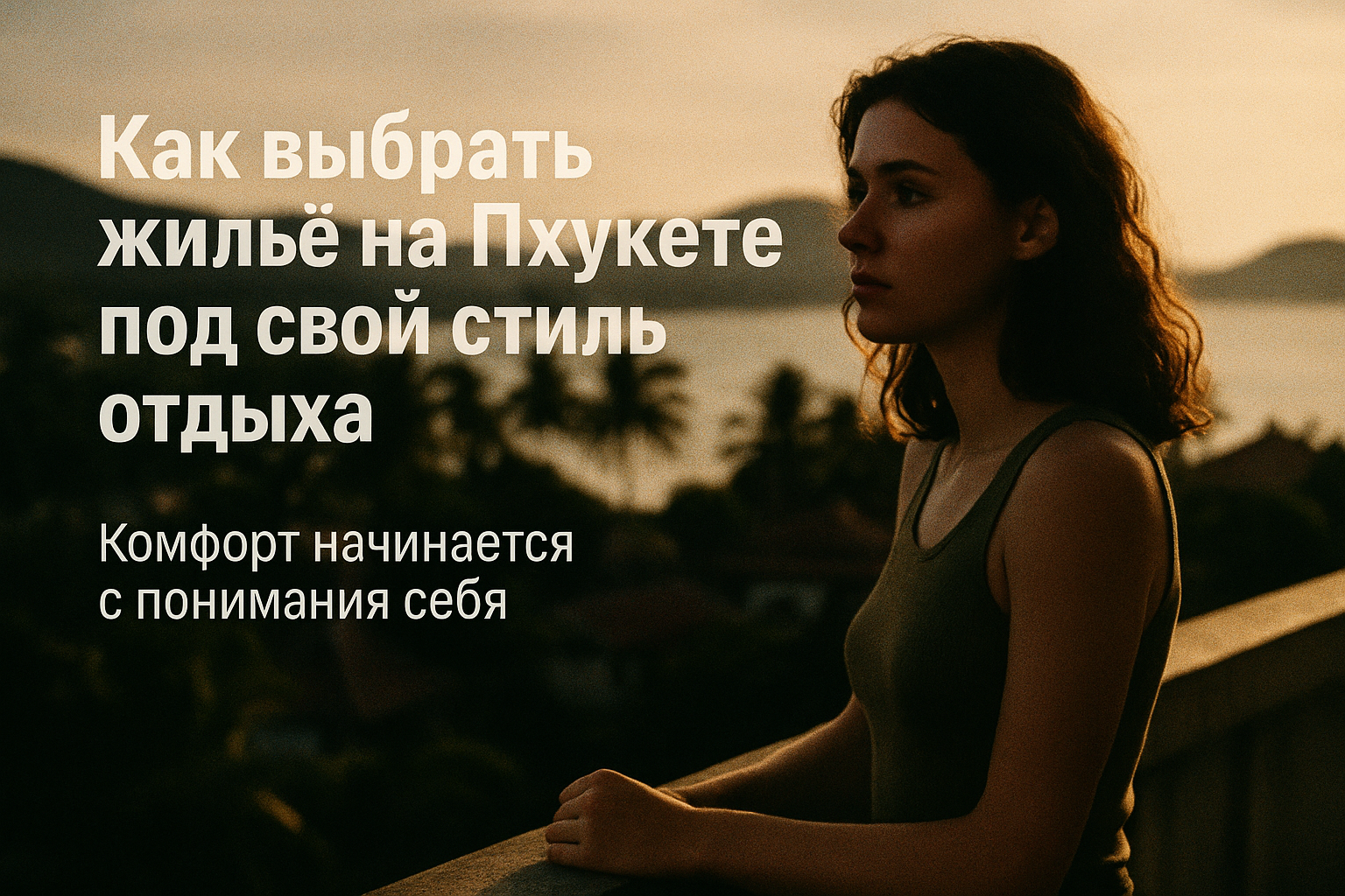 Один остров — десятки сценариев  Пхукет — не просто курорт. Это место, где каждый может прожить свой идеальный отдых. Кто-то хочет тишины и йоги по утрам, кто-то — серфинг и кафе, а кто-то — стабильный интернет и рабочий ритм у моря. Главное — не искать “