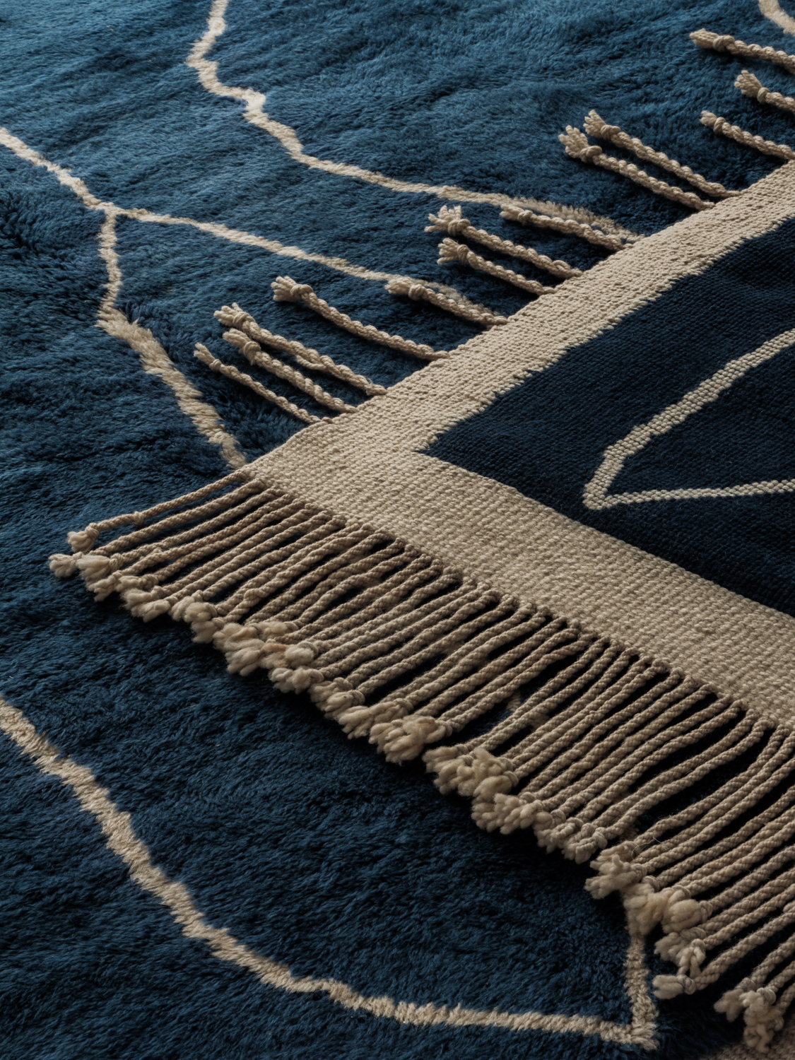 Большой марокканский ковер BIG BENI из натуральной шерсти