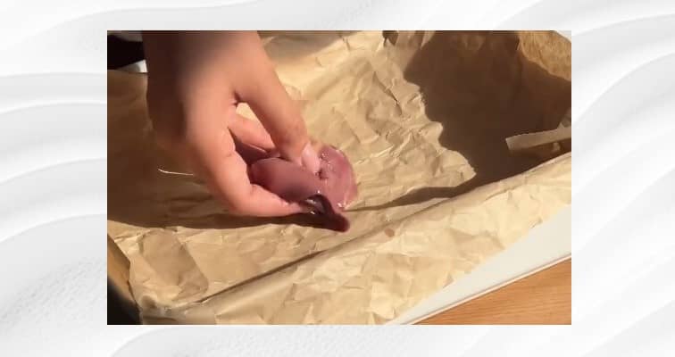 Приготовление паштета из куриной печени со сливками в духовке: шаг 1