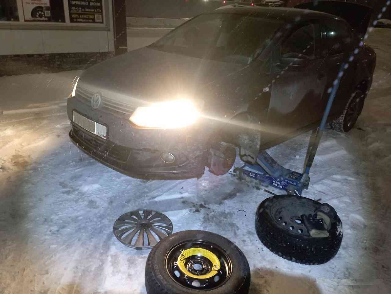 Установили докатку на автомобиле Volkswagen Polo на Меншиковском проспекте в Калининском районе Санкт-Петербурга