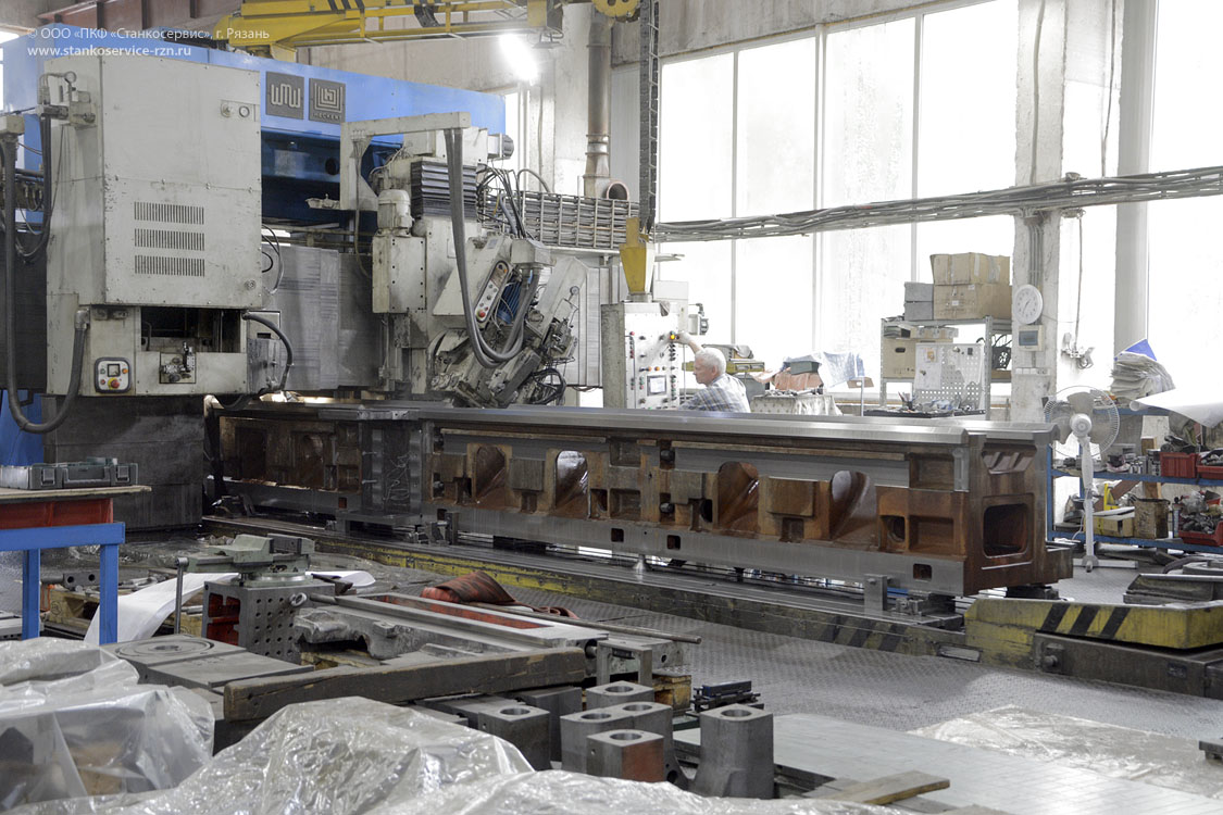 Обработка закаленных направляющих станины