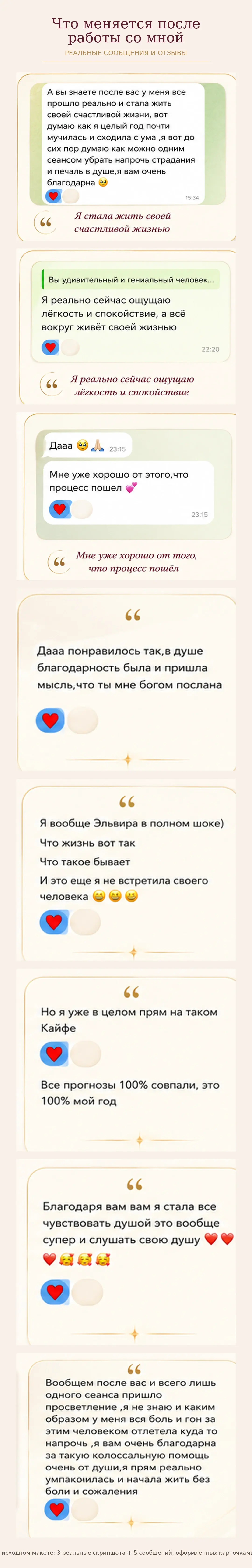 Отзывы и реальные сообщения