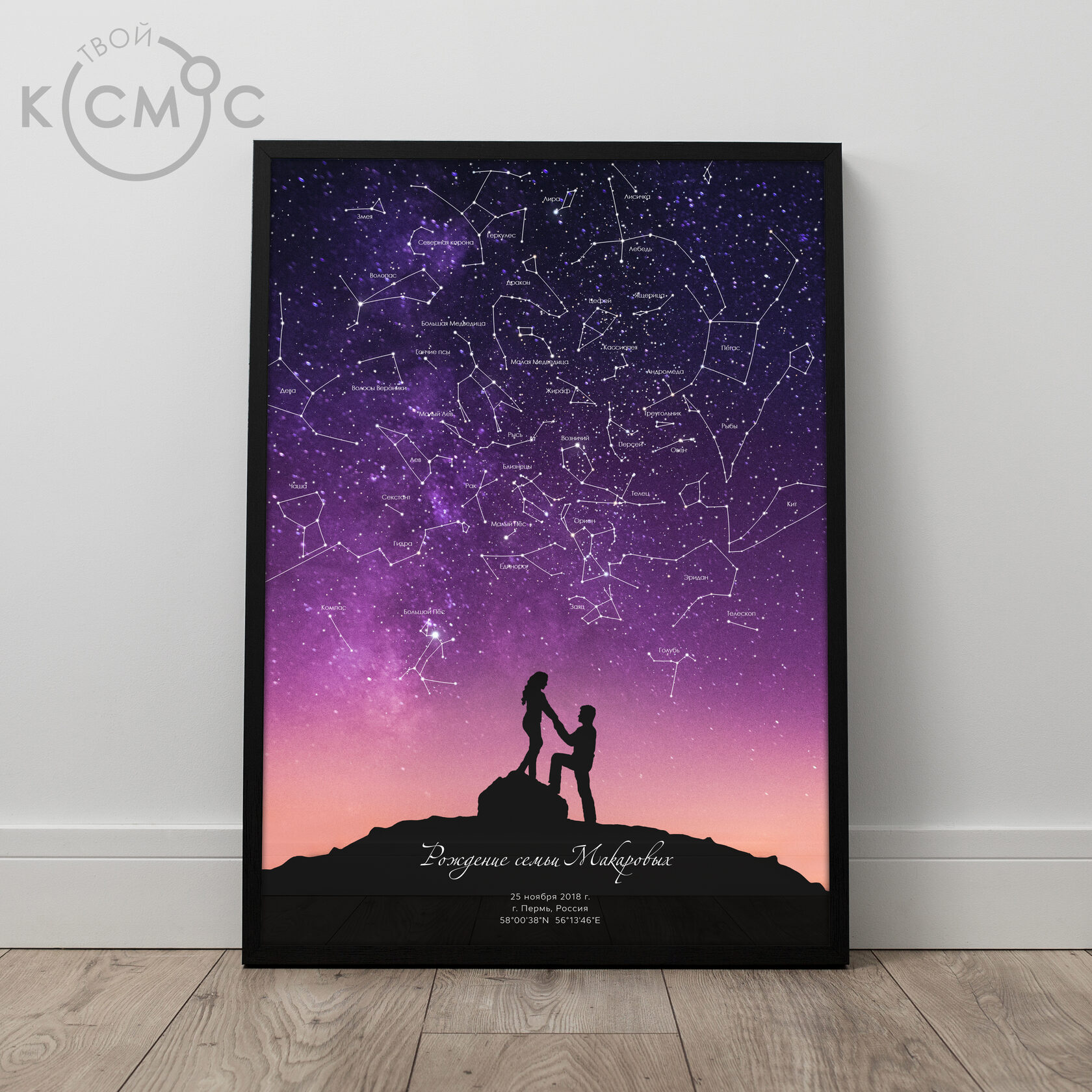 самодельная карта звездного неба, светящаяся звездная карта, светящаяся ...