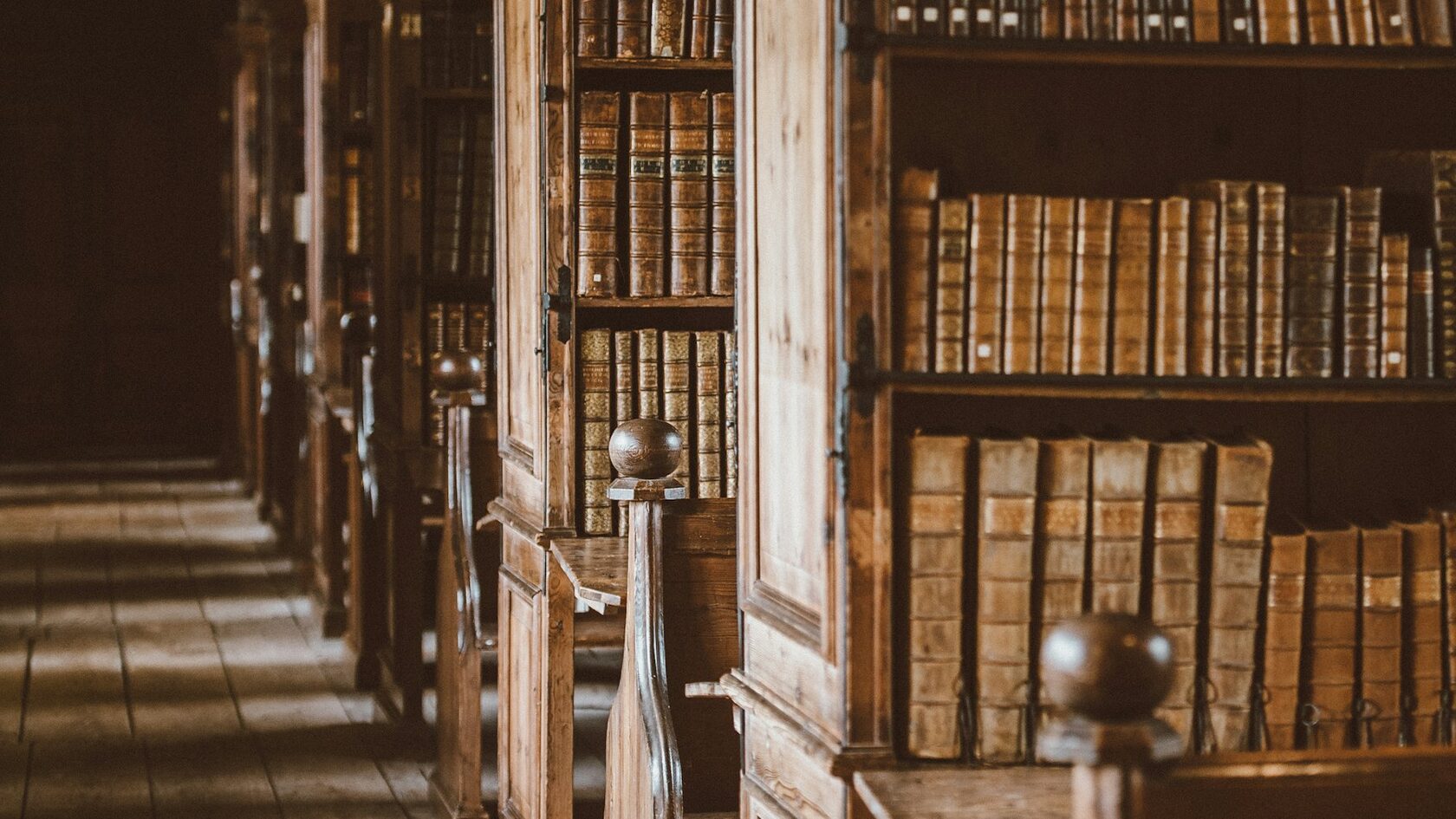 Library shelves