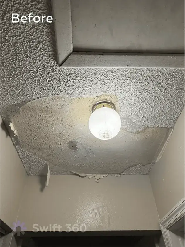 Swift360 - Handyman Orlando - Result job - Popcorn Texture Repair - Before