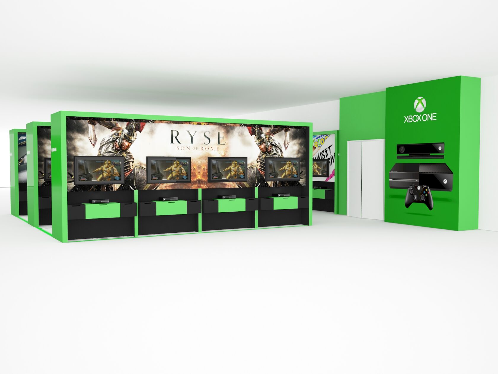 MICROSOFT / XBOX: игровое демонстрационное пространство