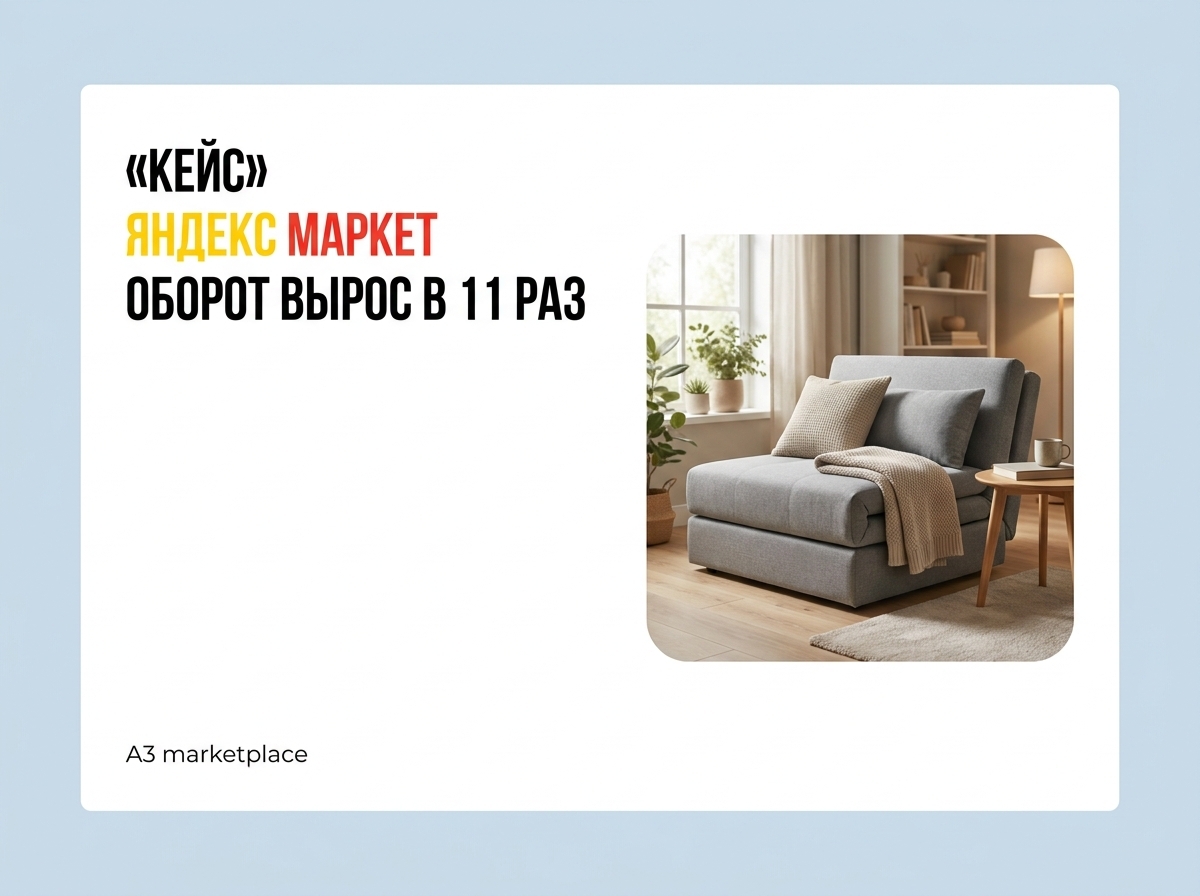 Кейс продвижения раскладных диванов-кроватей на Яндекс Маркете