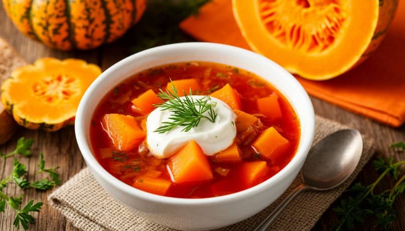 борщ с тыквой