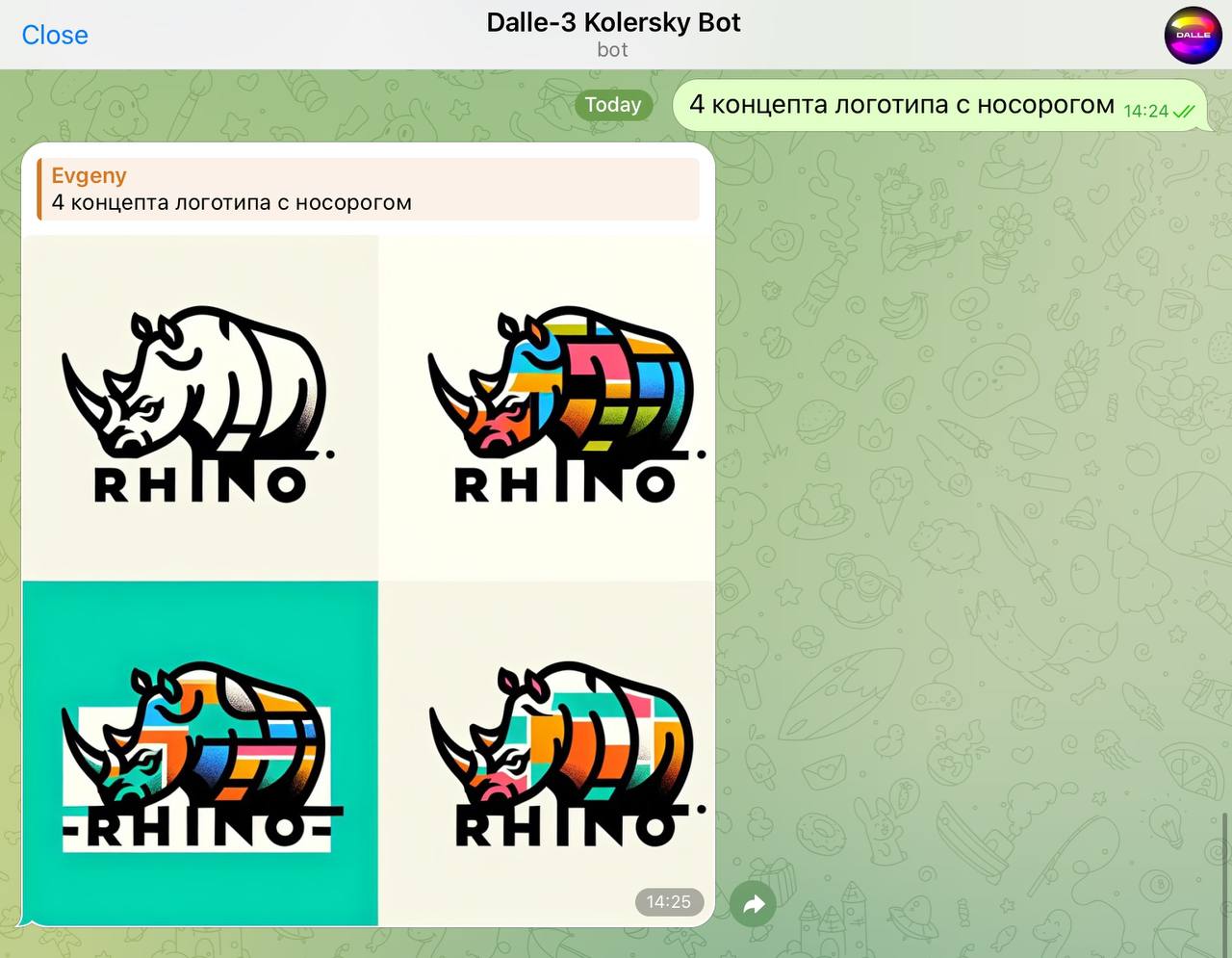 Чатбот Telegram Dalle 3 (нейросеть, генерирующая изображения) (проект  KolerskyAI)