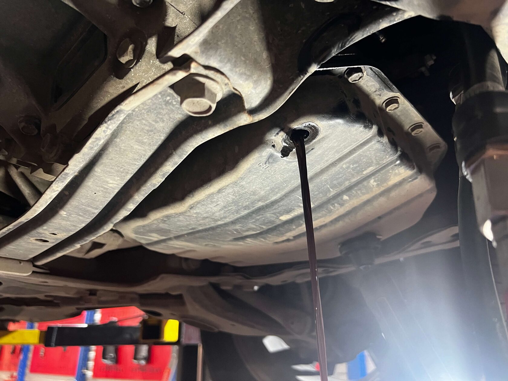 Слив старого масла из вариатора K111