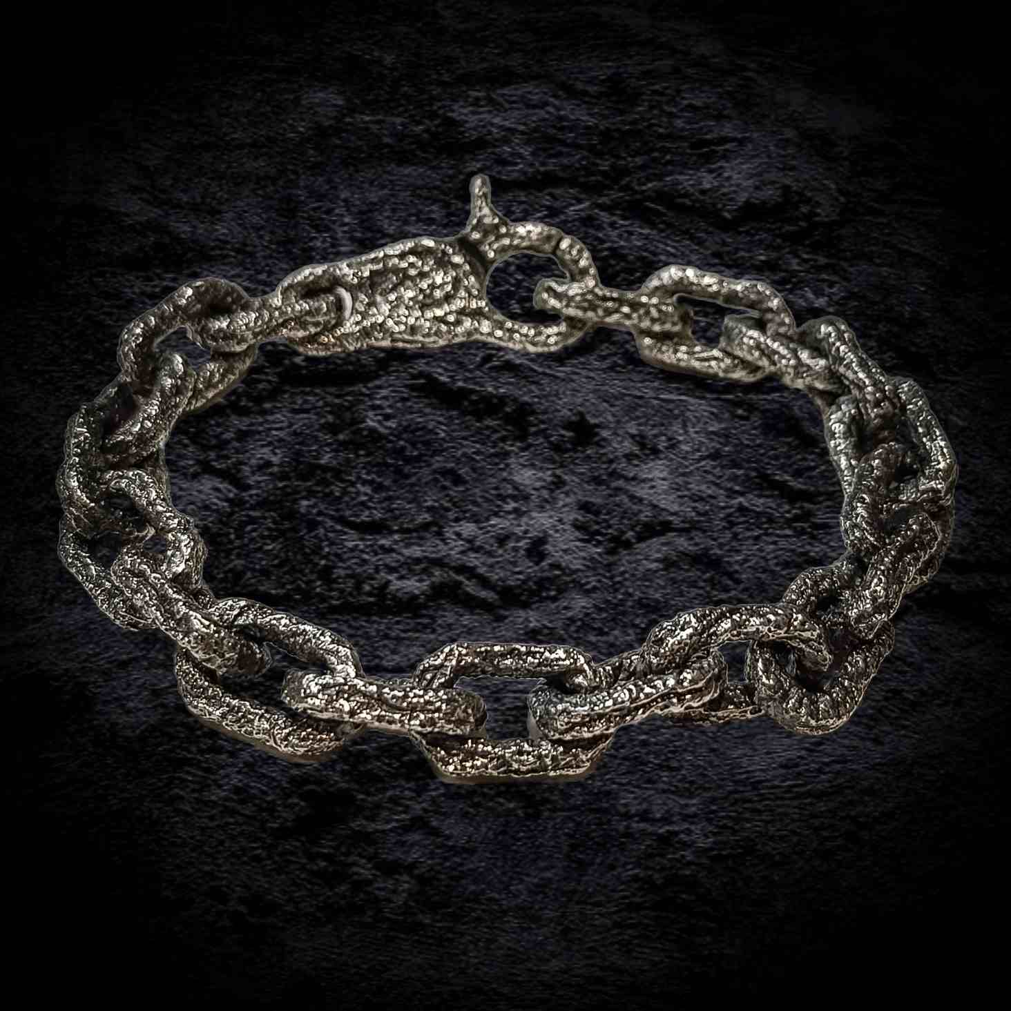 мужской массивный браслет, браслет из серебра мужской.