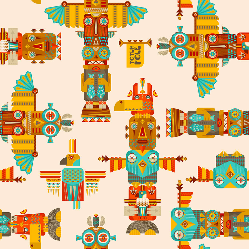 Totem poles. Паттерн