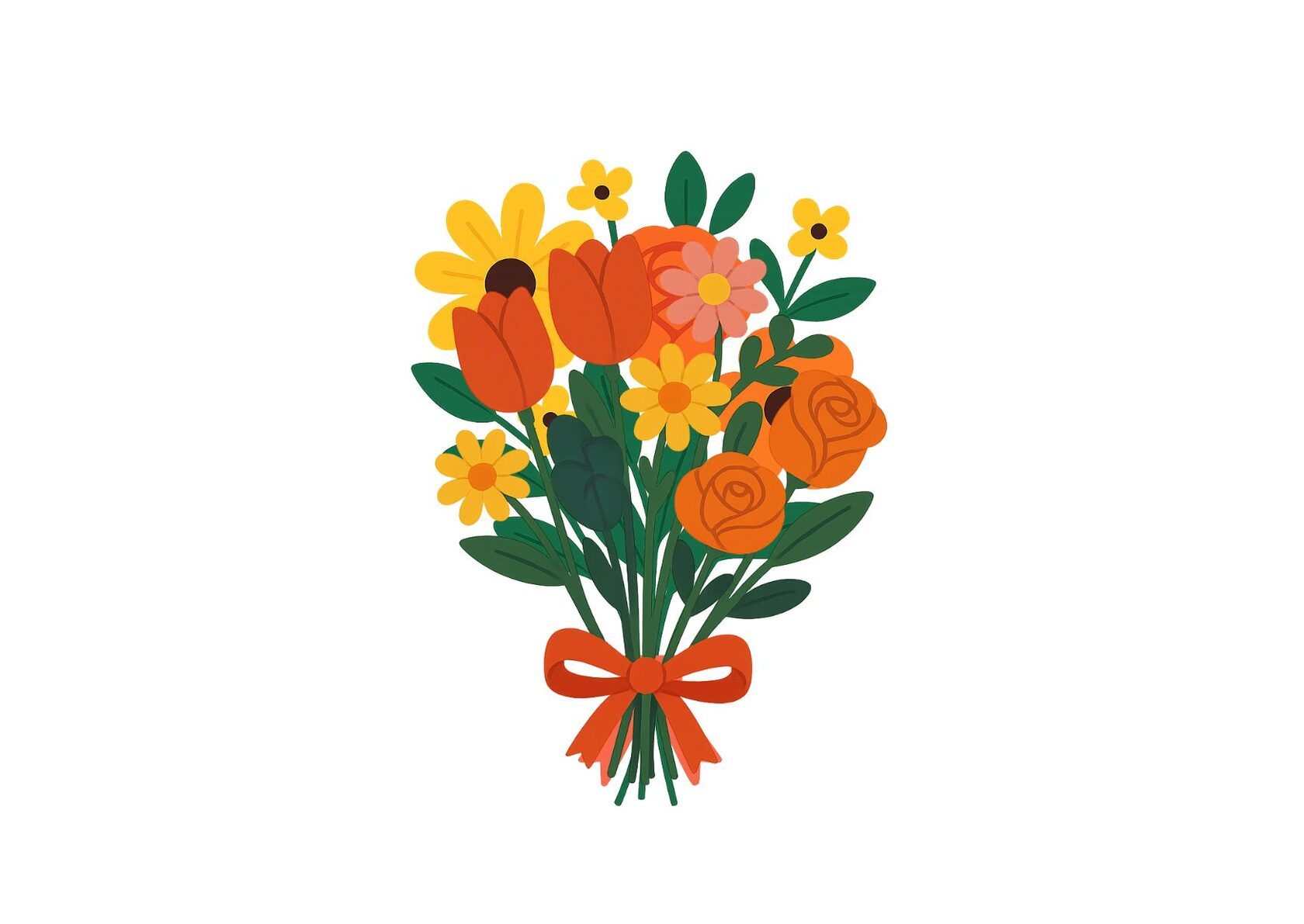 a bouquet of flowers