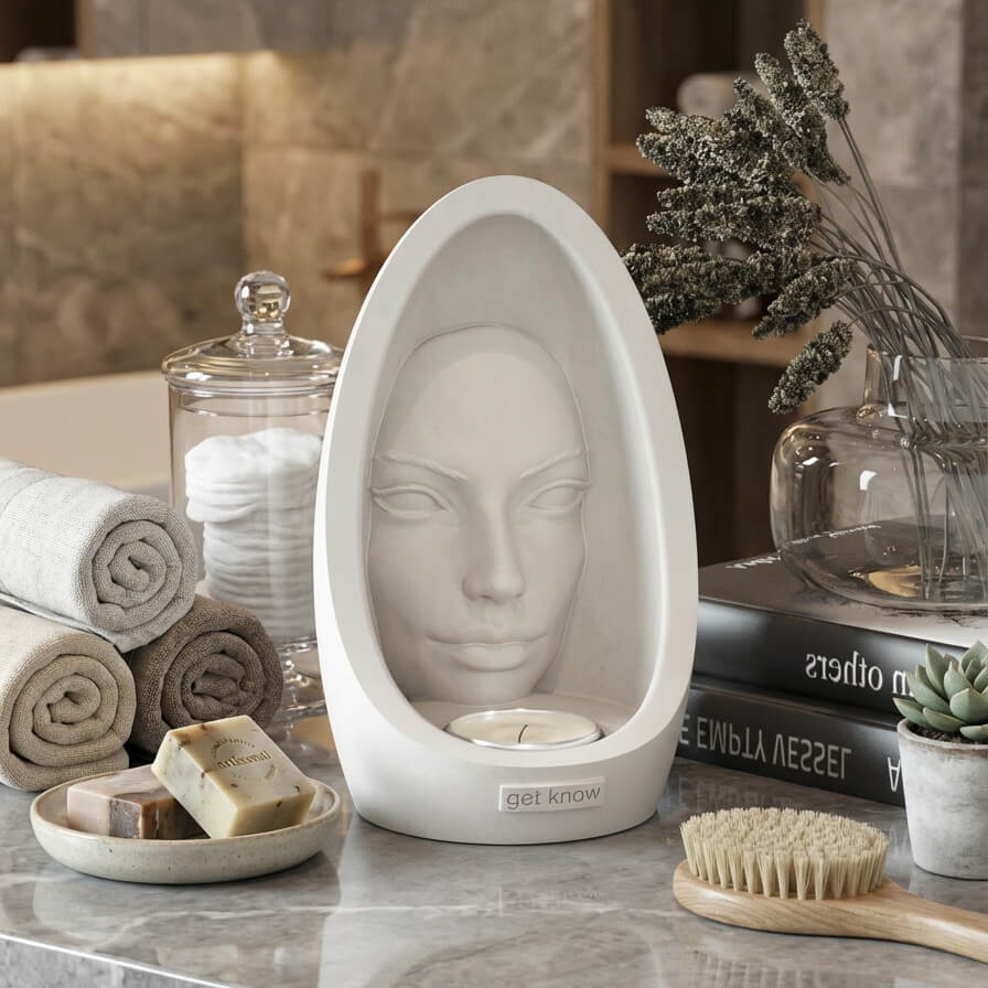 подсвечник из бетона 