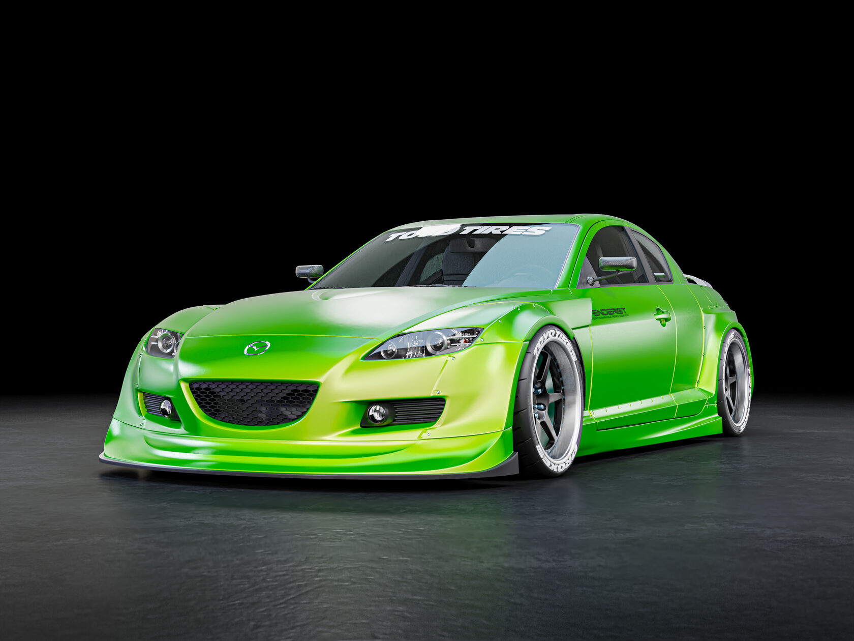 FENDERIST SPEC S 50mm fender flares kit / WIDE BODY KIT Mazda RX8 2003
