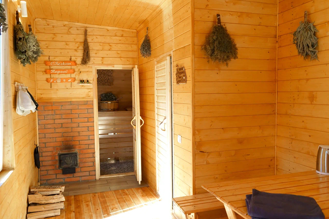 баня в а-фрейм домике в Балашихе