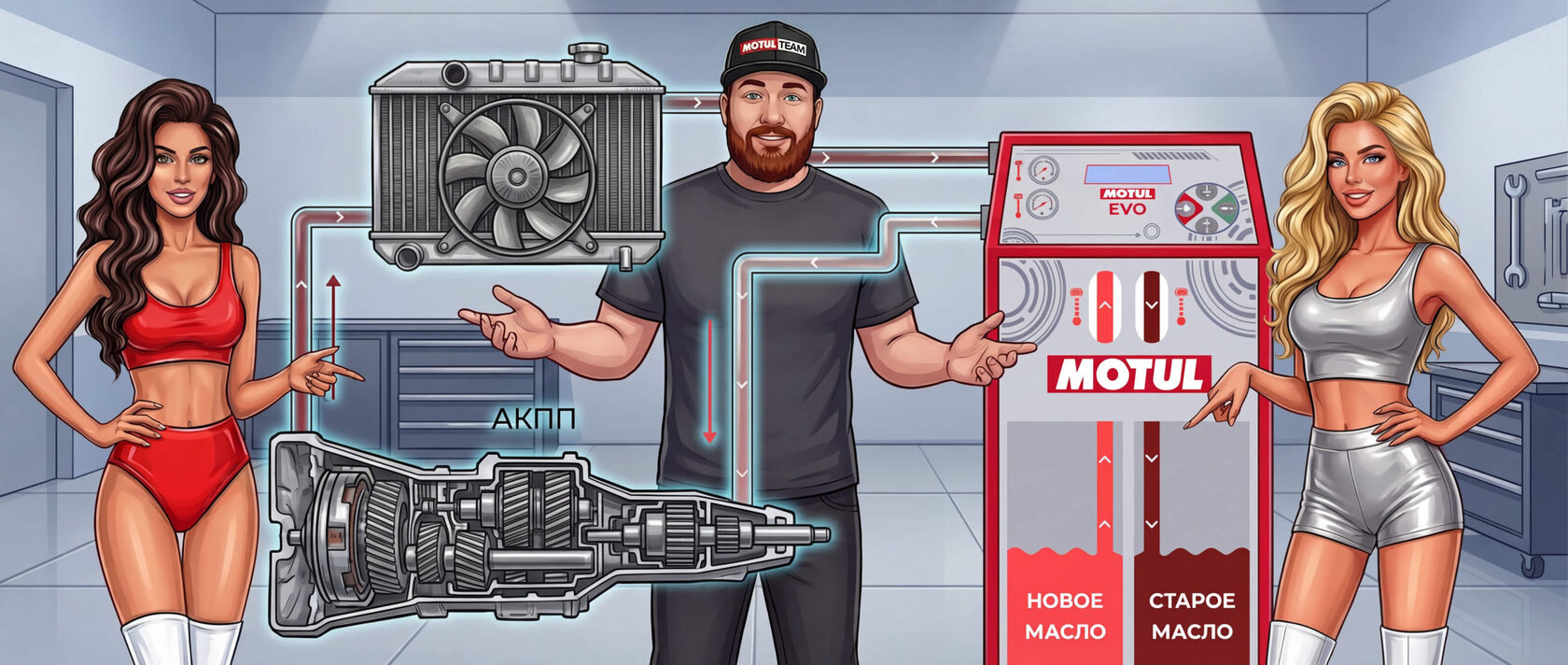 Замена масла АКПП