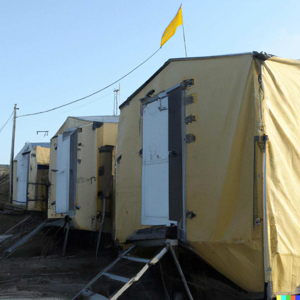 Мобильные пункты для украинских беженцев в Чехии