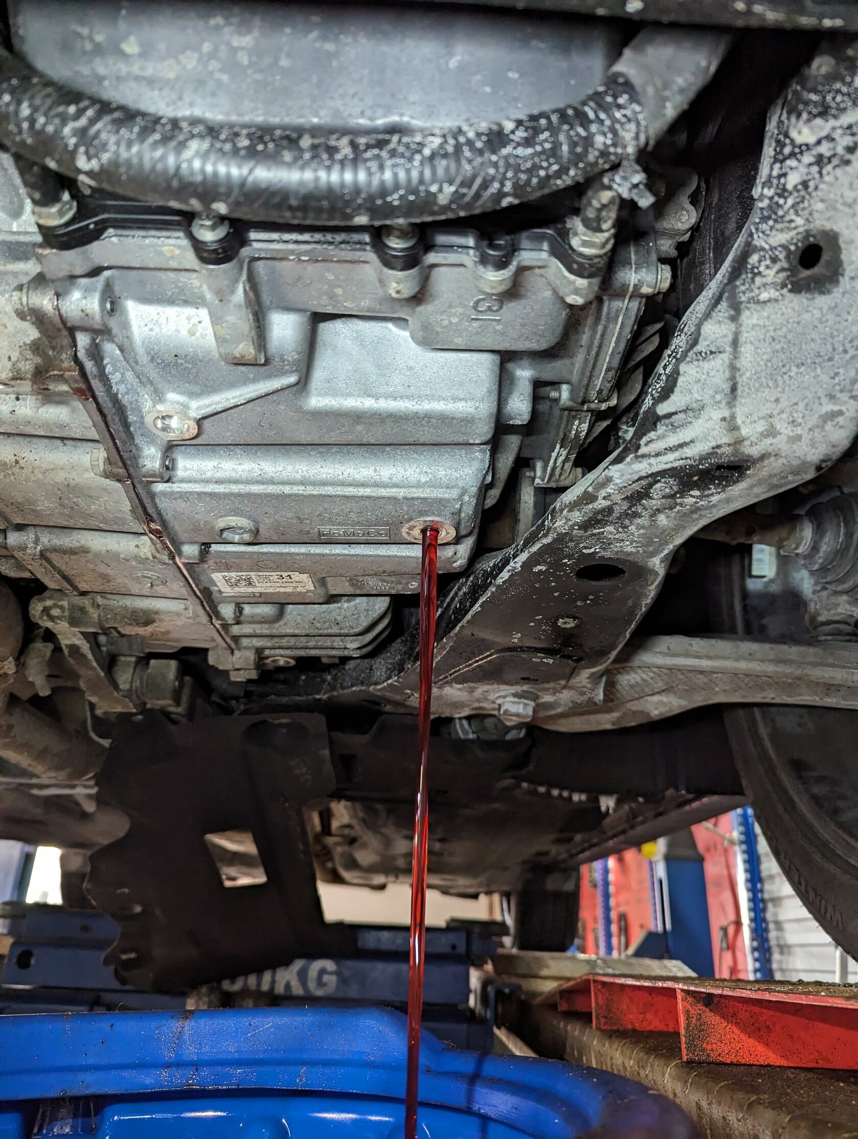 Слив масла с картера АКПП