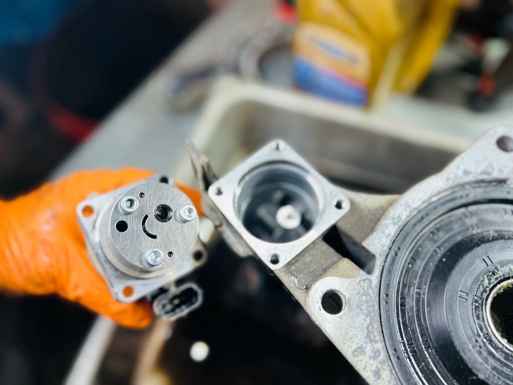 Мойка насоса муфты