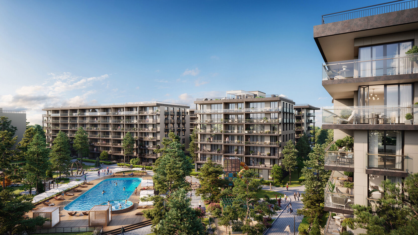 Резиденция Европа — фасад здания, Анапа