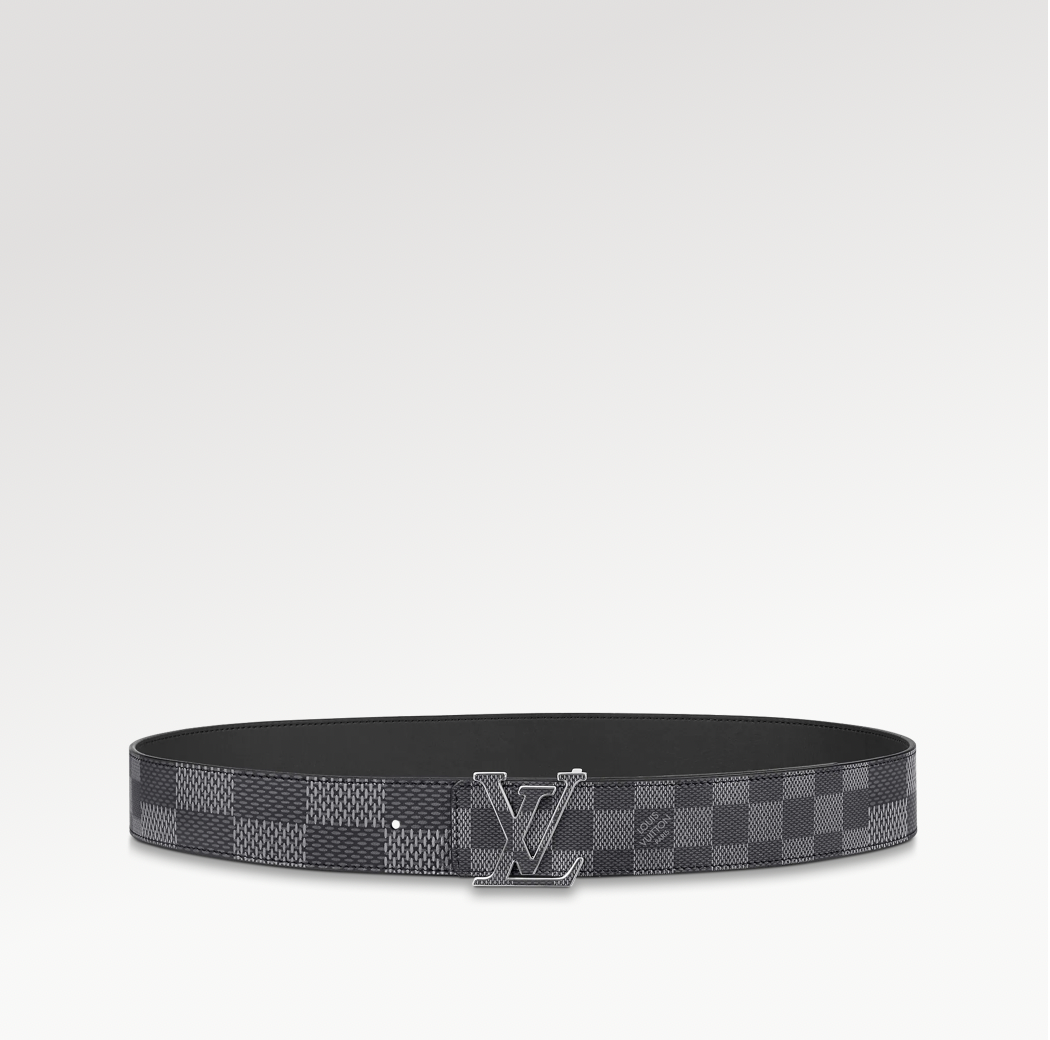 Louis Vuitton LV Escale LV Initiales Reversible Belt 30MM Blue in Calfskin  Leather with Gold-tone - US