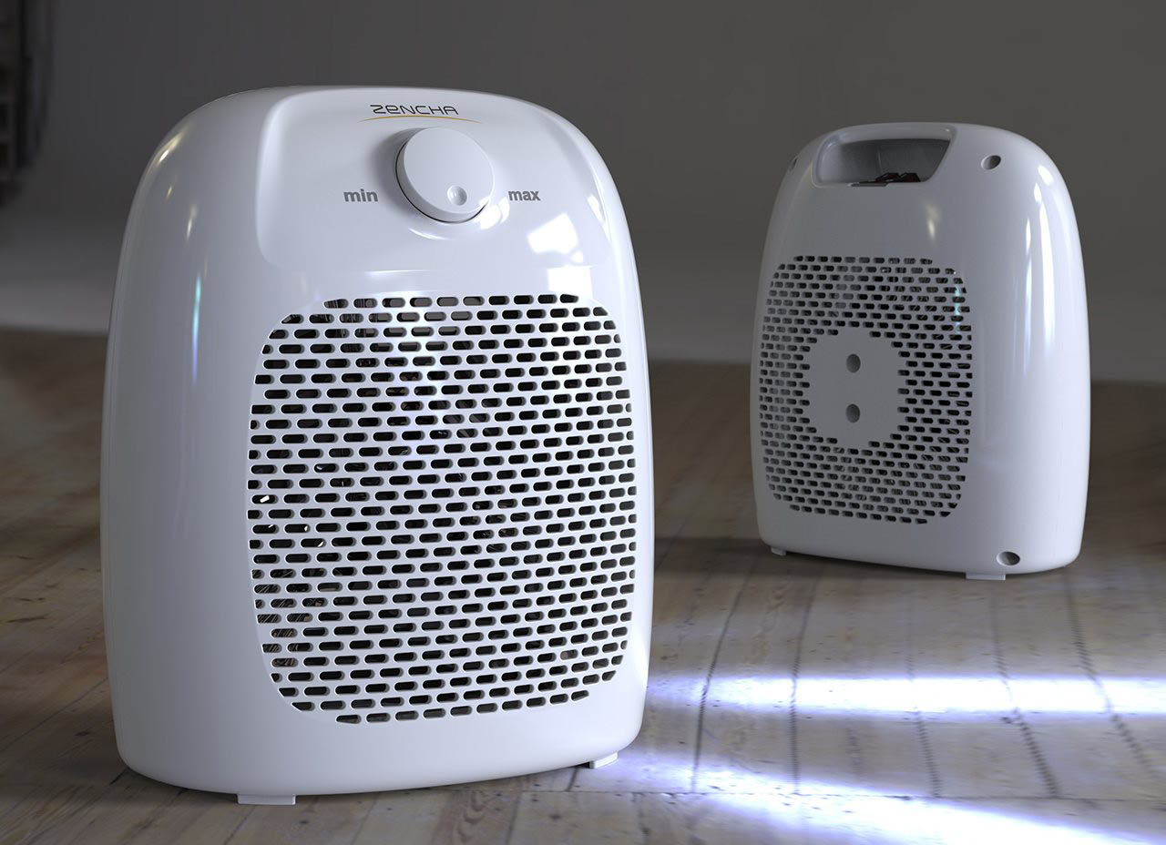 Промышленный дизайн бытовой техники - тепловентилятор Zehcha 