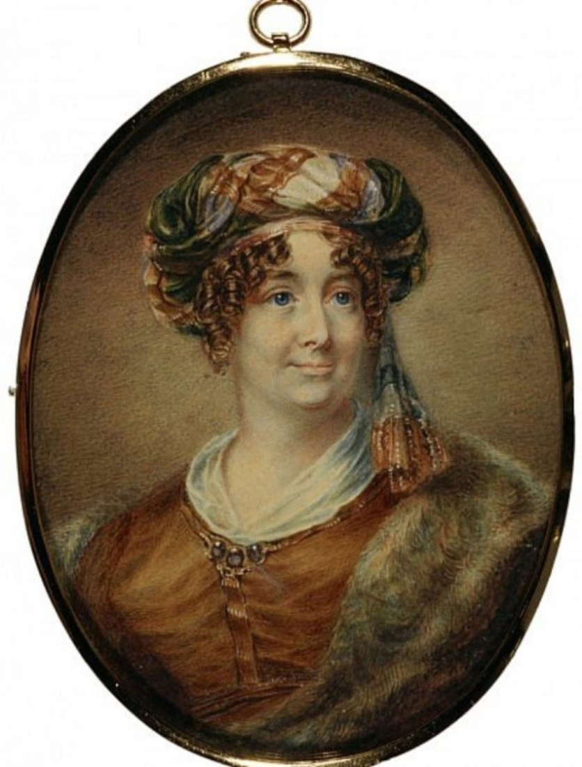 Сара Биффен, автопортрет, миниатюра