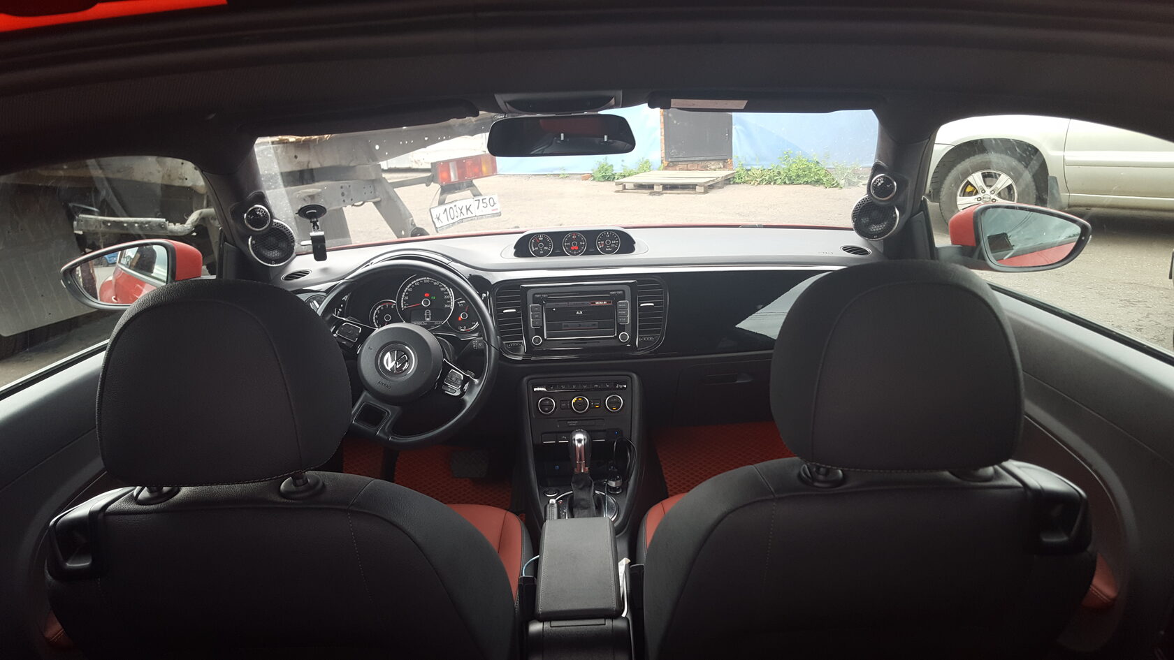 установка автозвука volkdwagen beetle