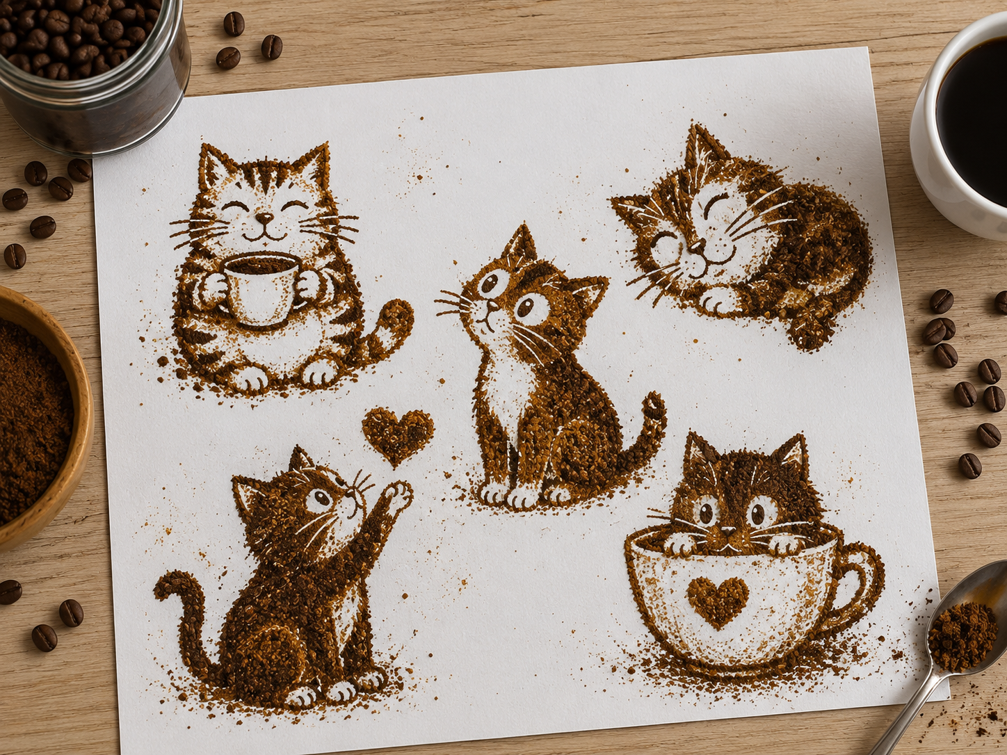 Кофейные котики