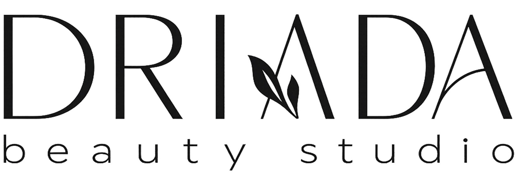 Логотип студии красоты DRIADA beauty studio на главной странице сайта