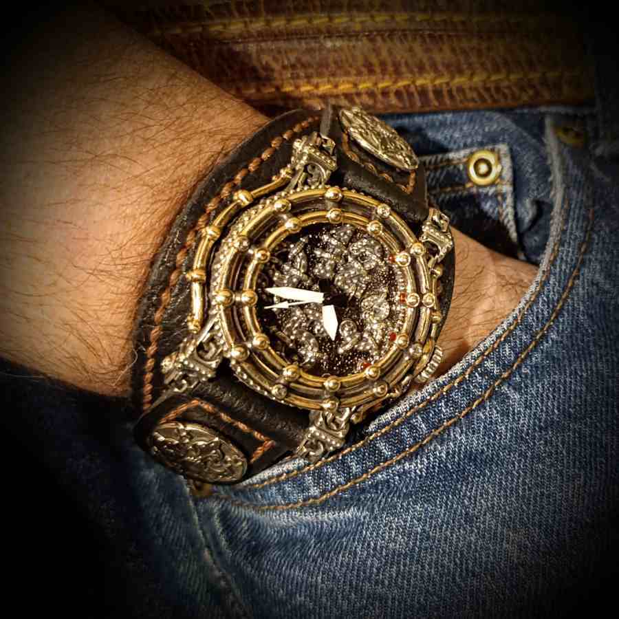 мужские часы, авторские часы, часы в стиле стимпанк.