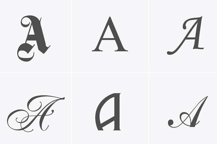 шрифты для именных запонок