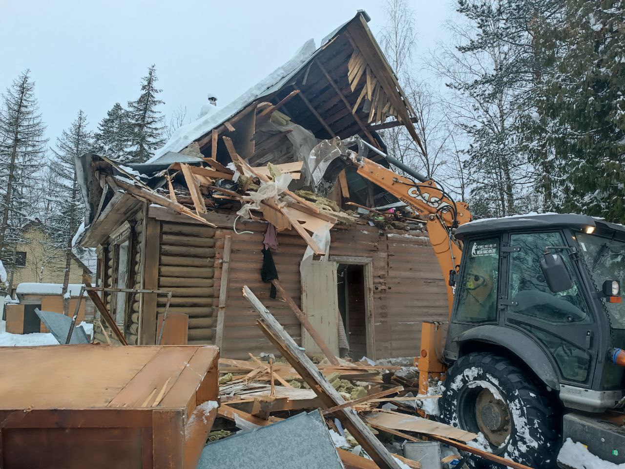 Снос и демонтаж старого дома с участка. Разбор сгоревшего дома. Цена ...