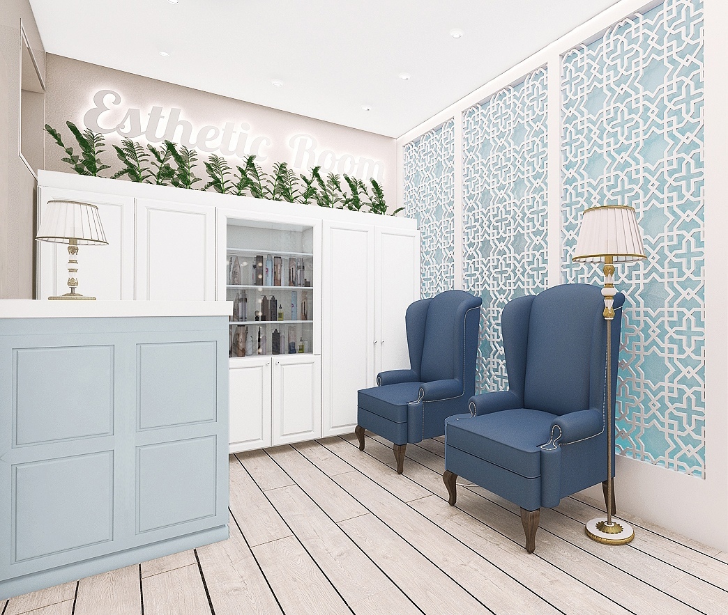 Фото. Дизайн салона красоты Esthetic Room 80м2