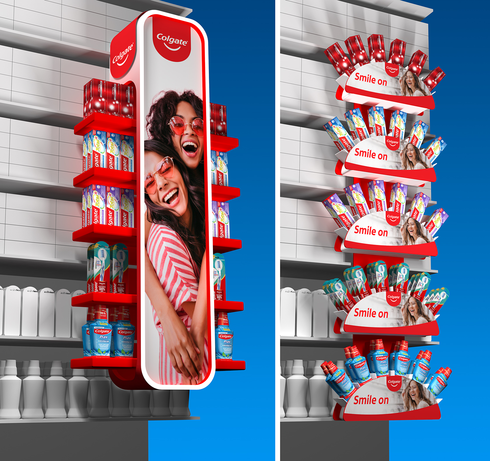 Дисплеи-паразиты Colgate Oral Care для Магнит