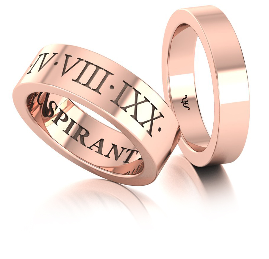 Классические обручальные кольца из красного золота купить и заказать в Москве ювелирная студия Виктора Шадрина