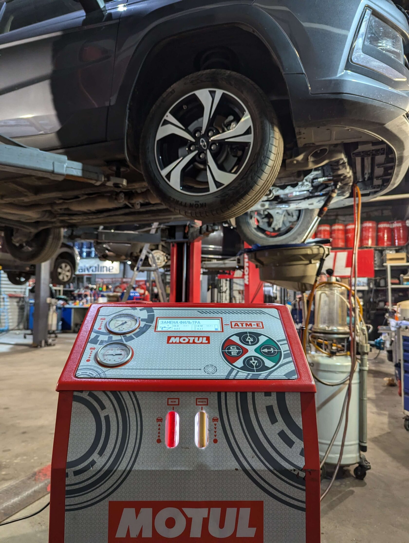 Заправка вариатора новым маслом Valvoline