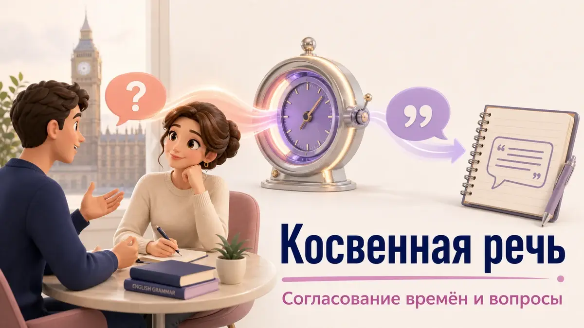 Косвенная речь в английском: согласование времен и вопросы: учебная статья LaRou