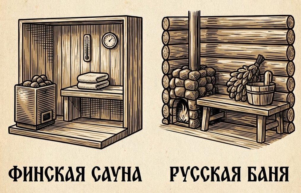 Что лучше баня или сауна