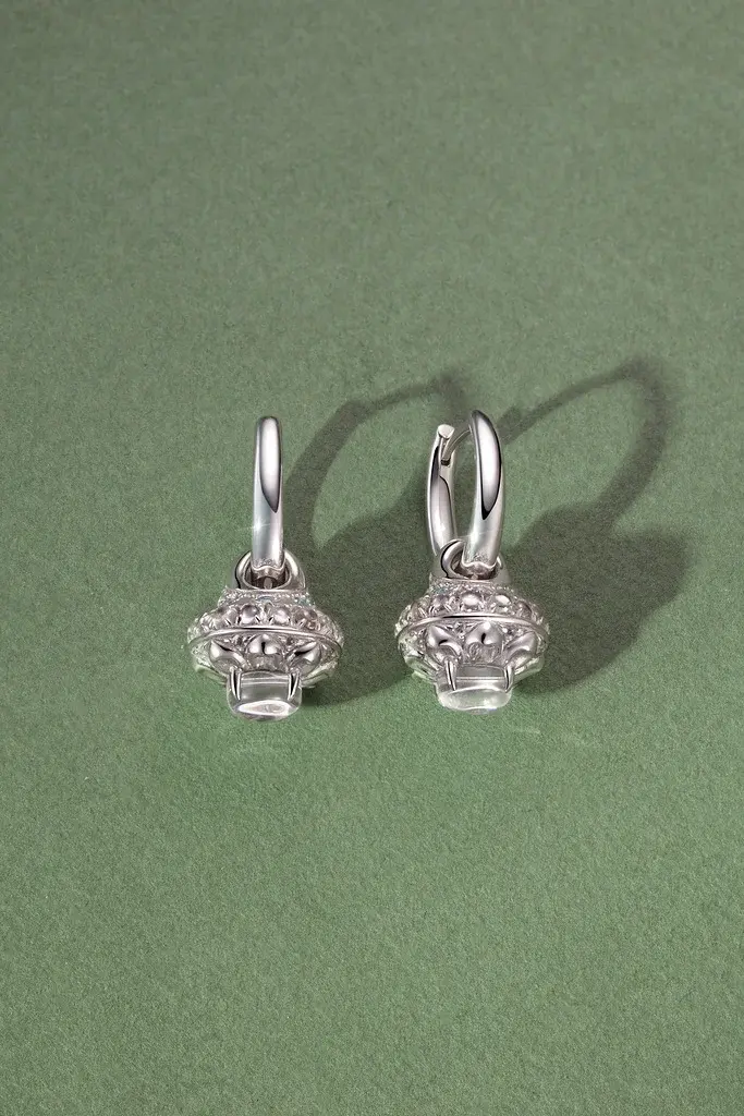 Серебряные серьги «Нимфеи»