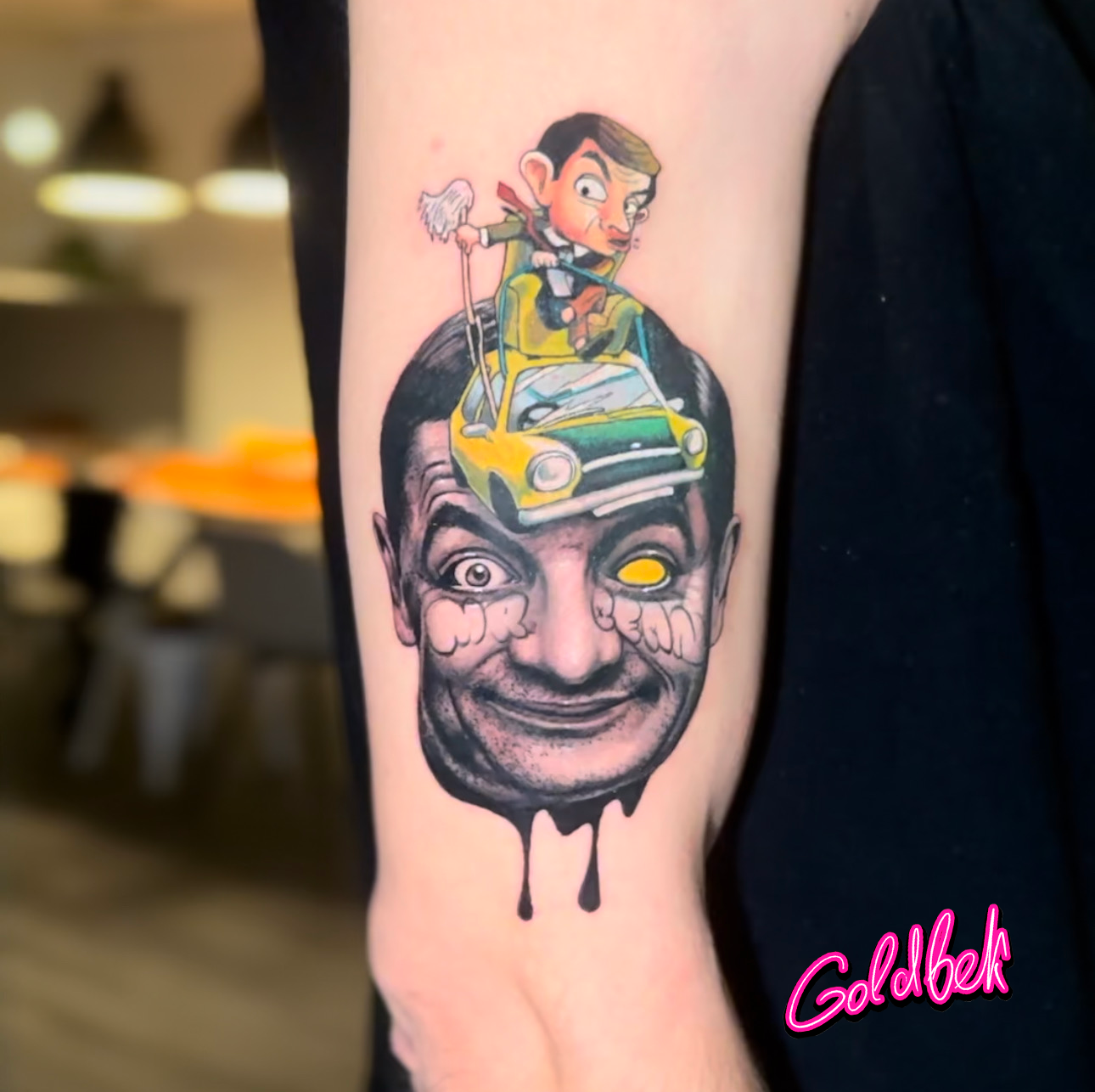 Mr Bean tattoo