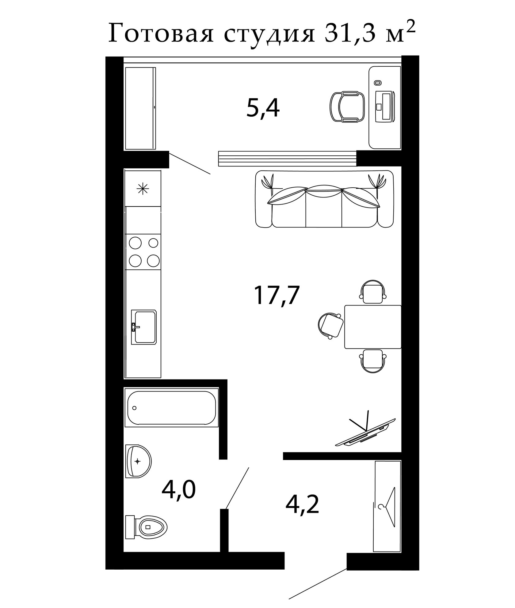 Лидерстрой | ЖК Азов Сити, Готовые квартиры от 2.9 млн руб.
