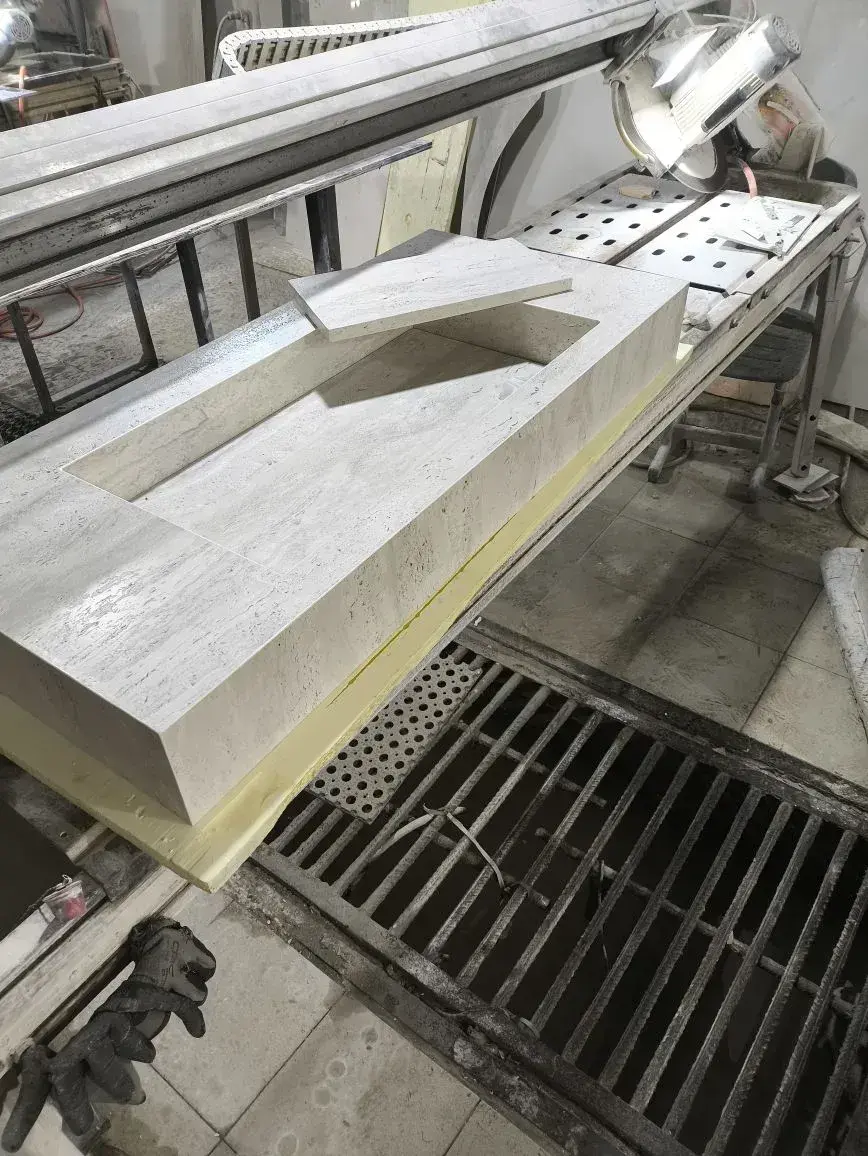 Раковина из керамогранита 1000x500x120