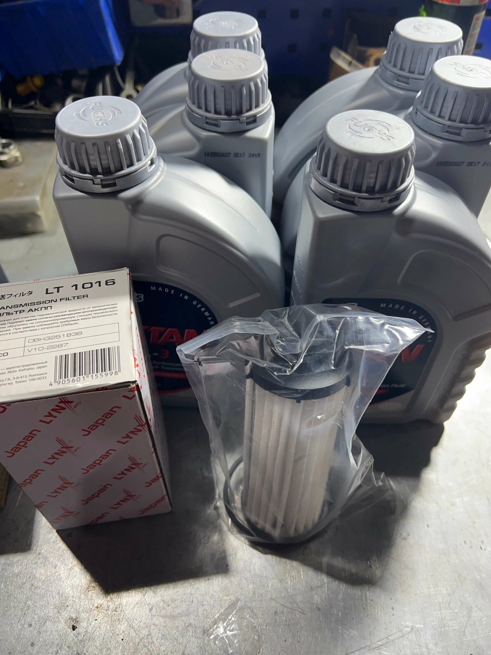 Фильтр Lynx и масло Fuchs для DSG