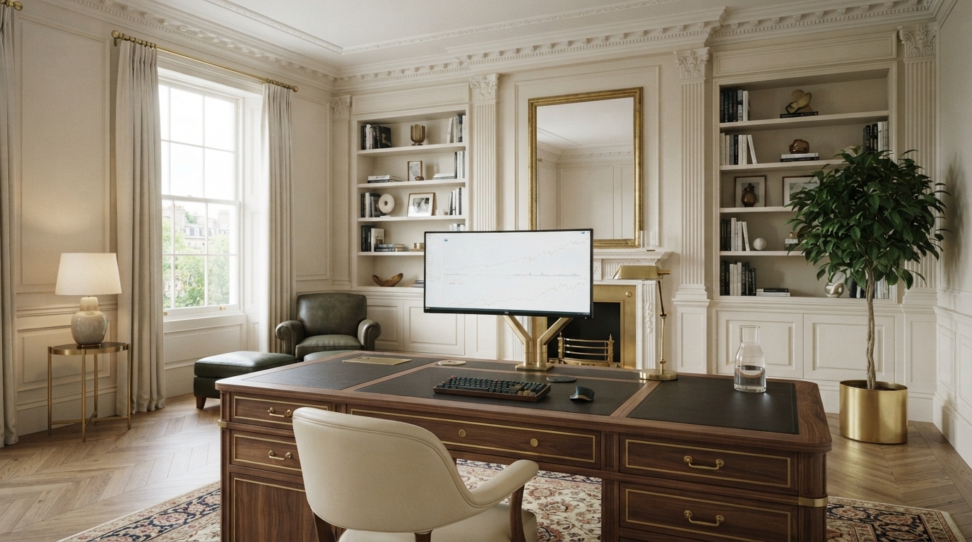 Neoclassical office interior