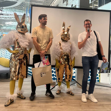 фотография команды на мероприятии