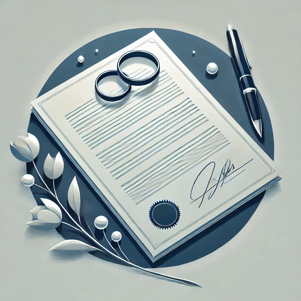 Молодожены заключили брачный договор