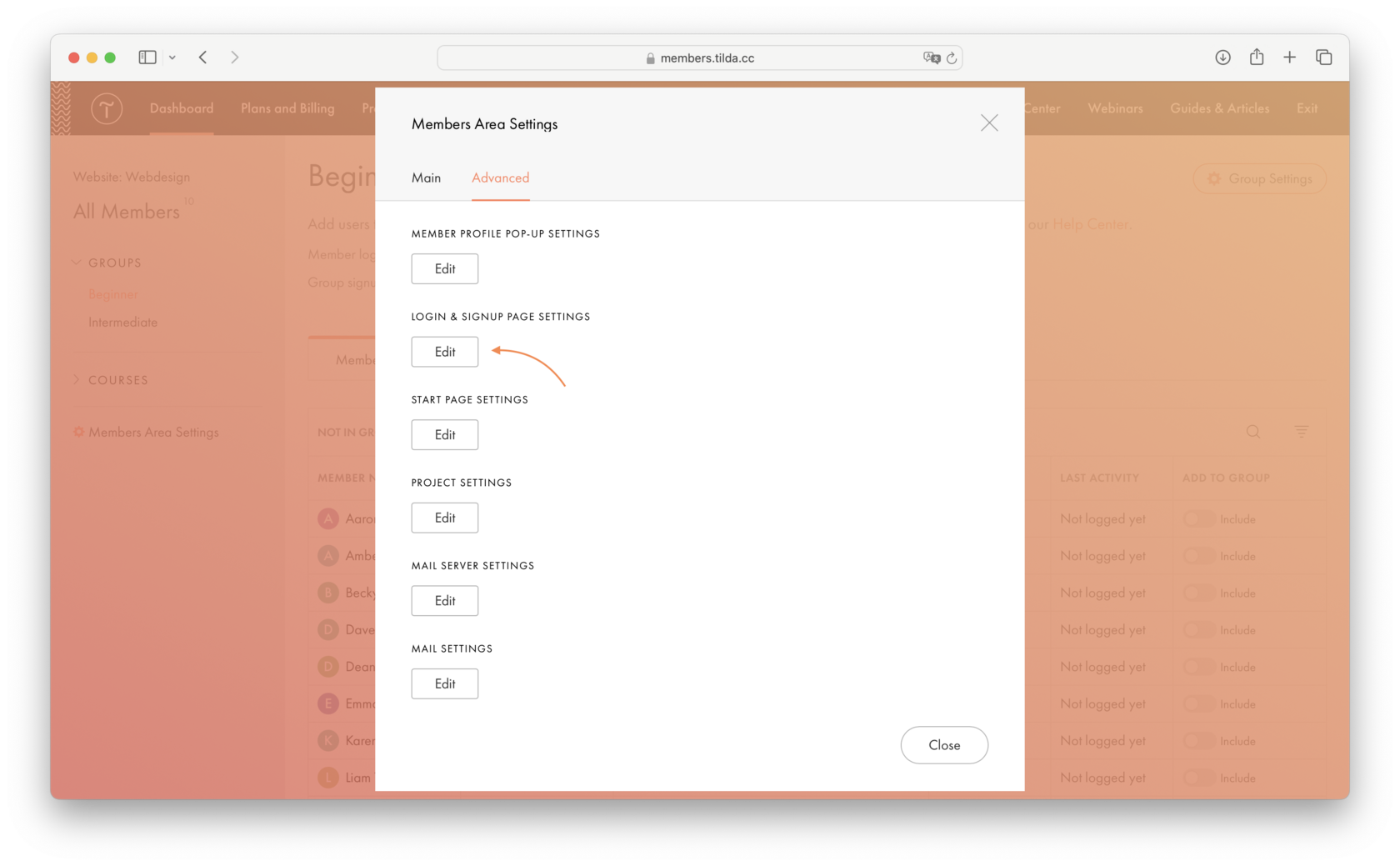 How To Manage Memberships And User Accounts │ Tilda Help Center