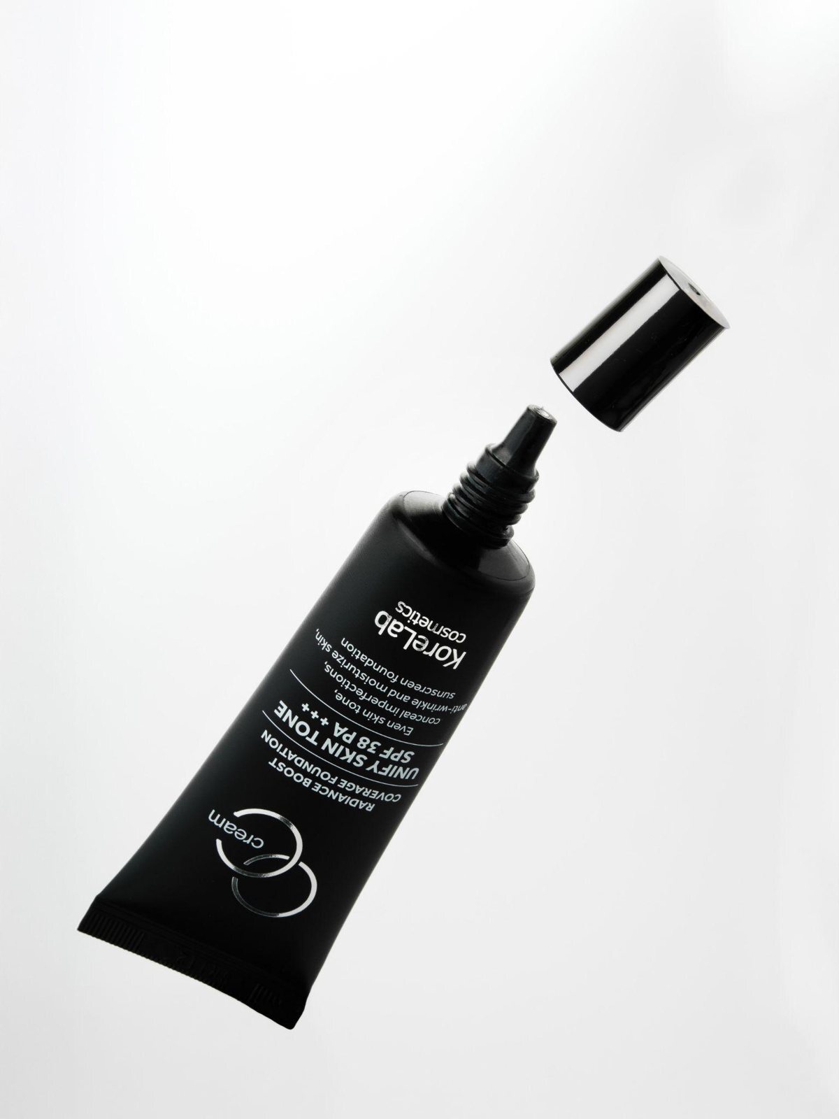 Открытый тюбик CC Cream KoreLab SPF 38 PA+++